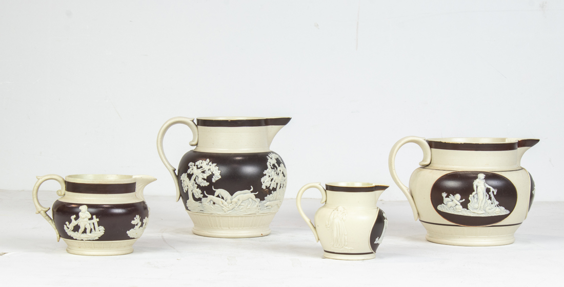  LOT OF 4 STAFFORDSHIRE PARIAN 3a2cce