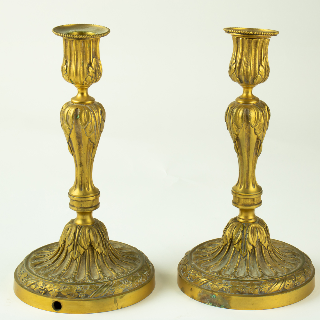 PAIR OF LOUIS XV STYLE GILT BRONZE 3a2ce2
