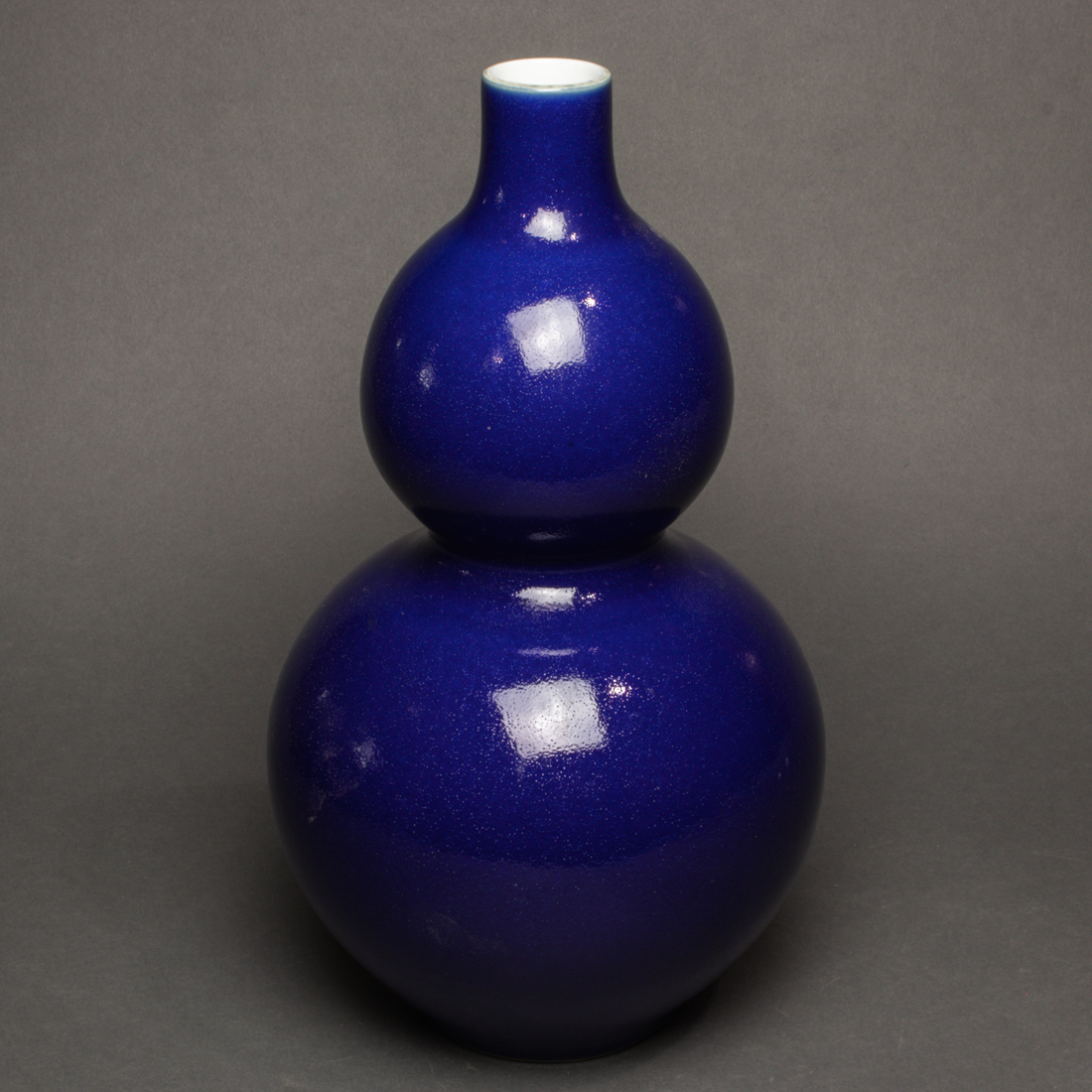 CHINESE COBALT BLUE GLAZED DOUBLE 3a2d9c