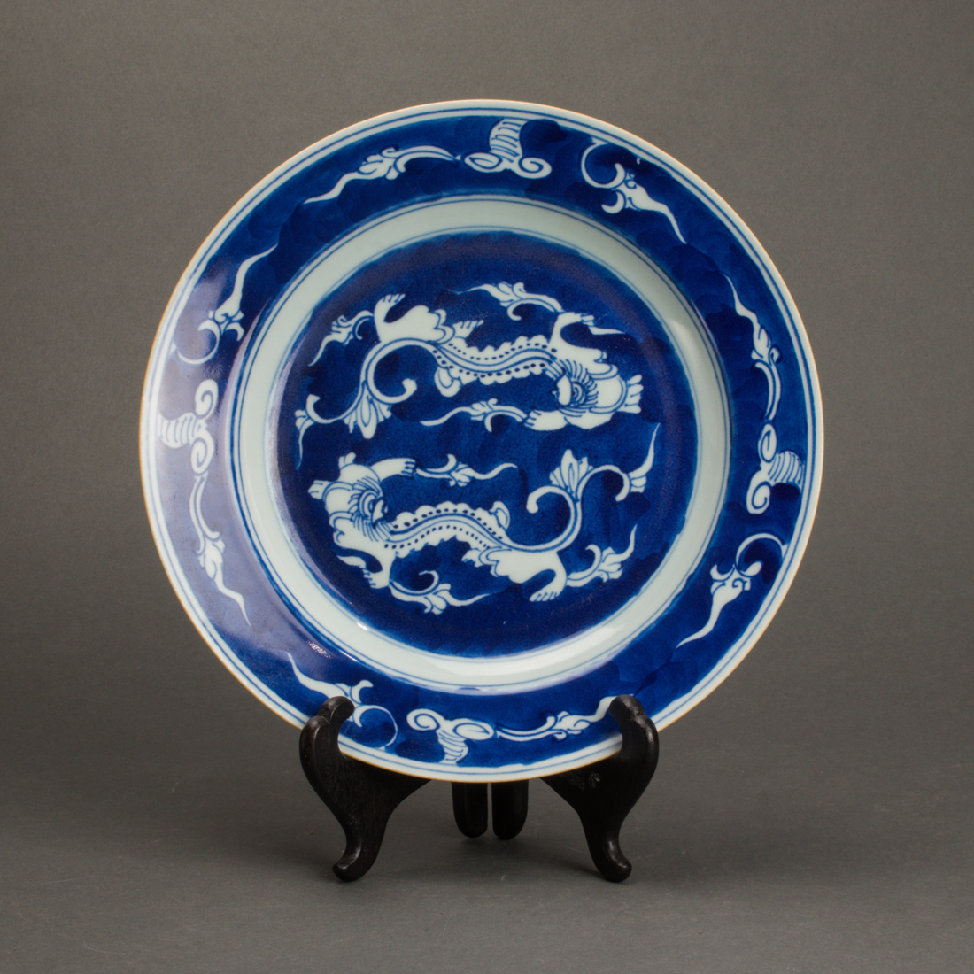 CHINESE BLUE AND WHITE 'DOUBLE
