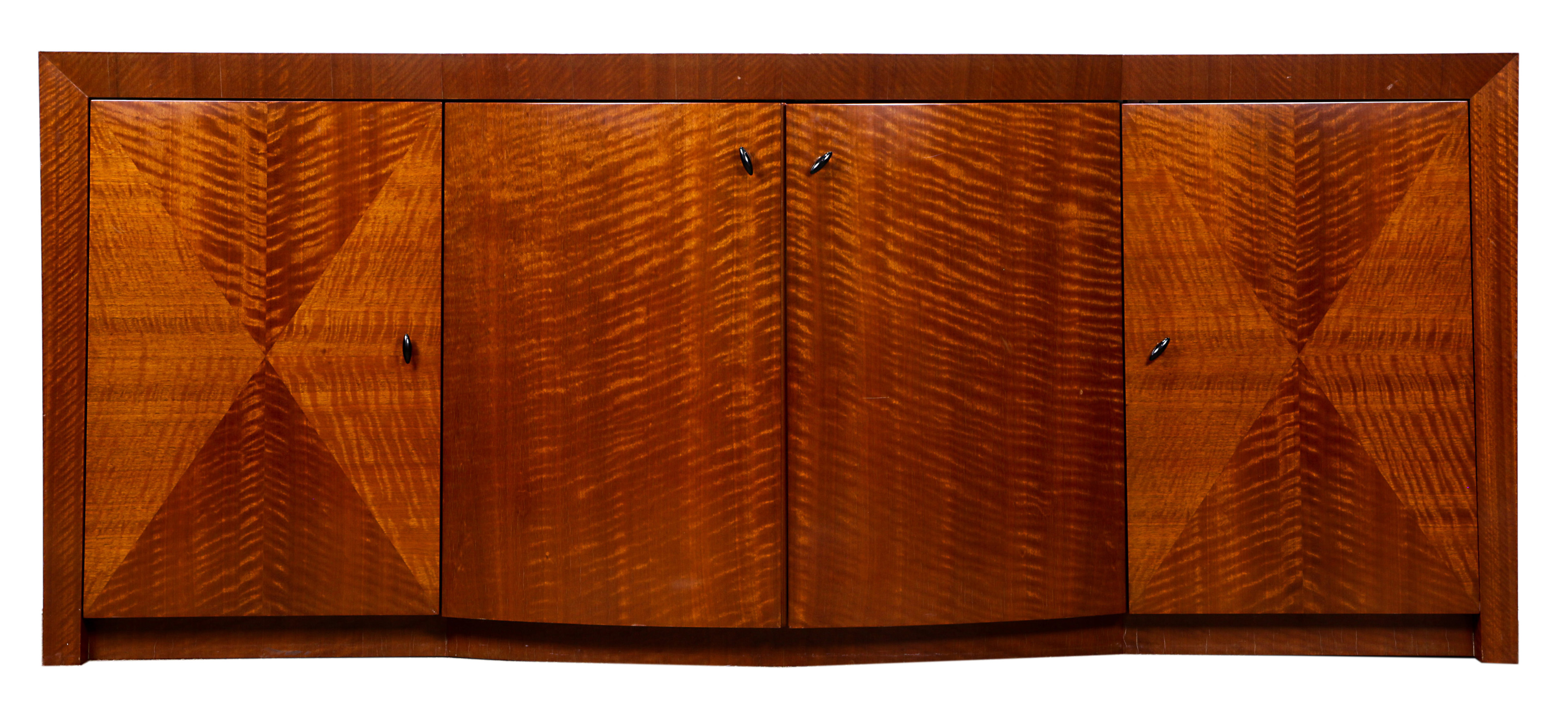 A HIGHLY FIGURED FOUR DOOR MARQUETRY 3a5ac3