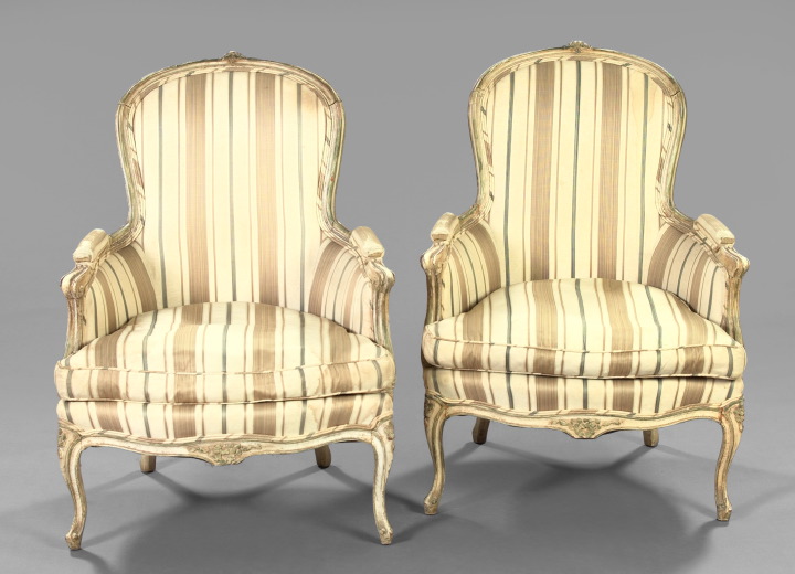 Pair of French Carved and Polychromed