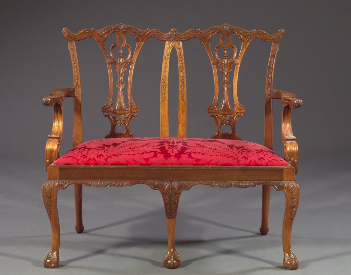 Continental Carved Mahogany Double