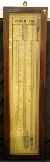 Louis-Philippe Mahogany Wall Barometer,