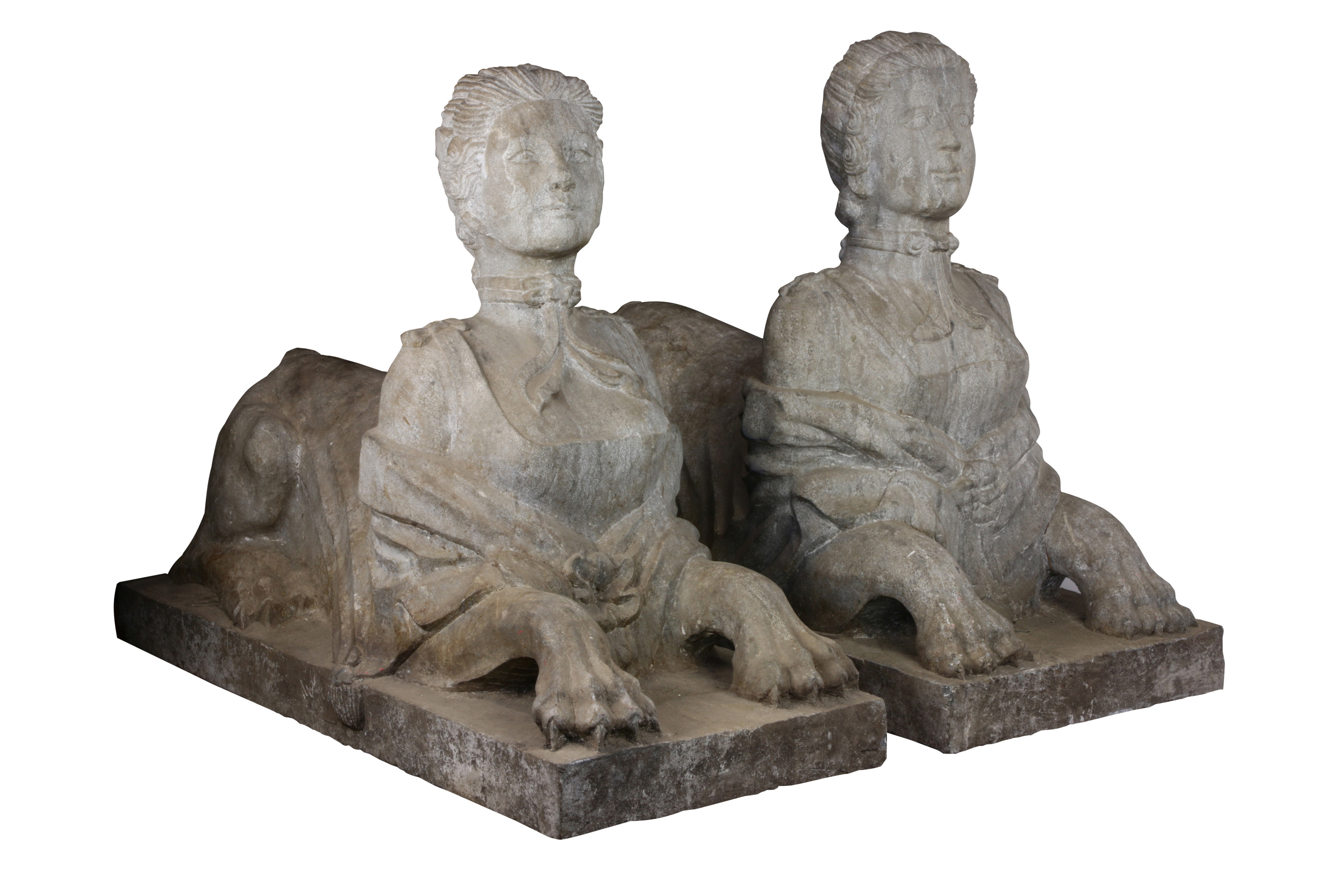 A PAIR OF VICTORIAN EGYPTIAN REVIVAL