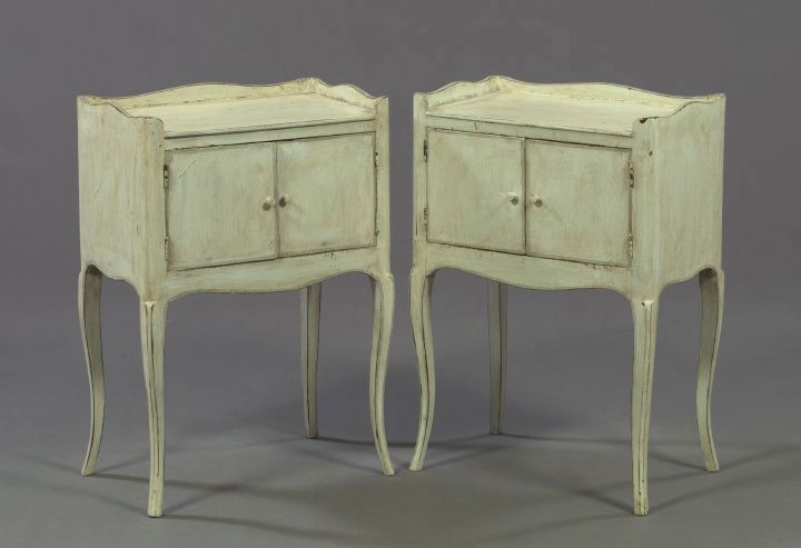 Pair of French Provincial Paint Decorated 3a5c1d