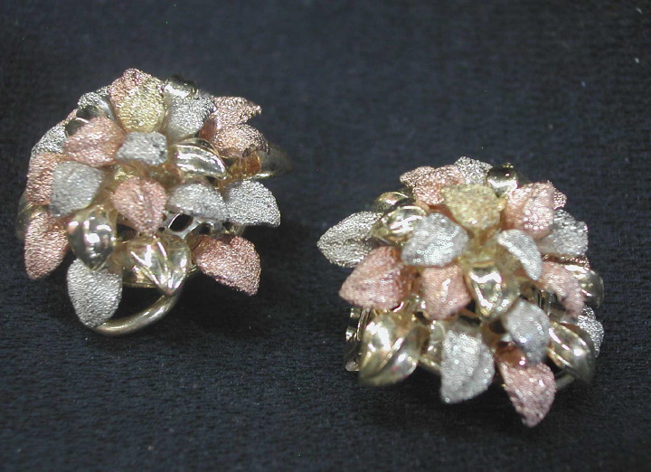 Pair of Eighteen-Karat Multi-Colored