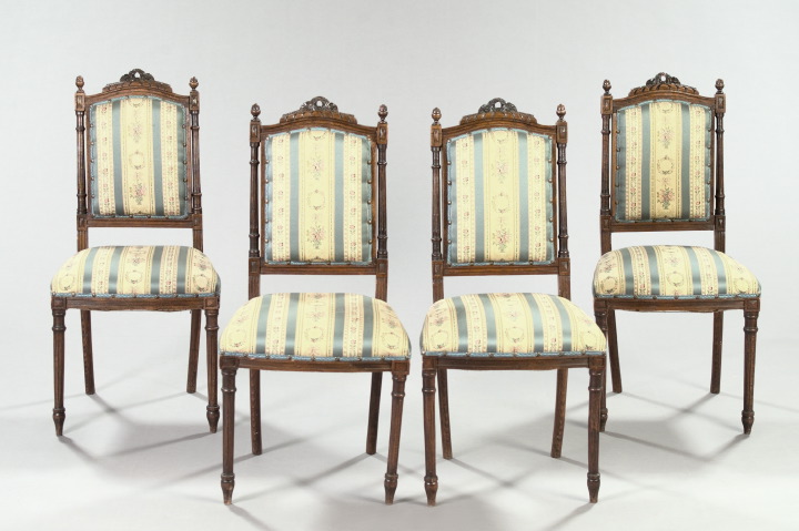 Suite of Four Louis XVI Style Stained 3a5cb4