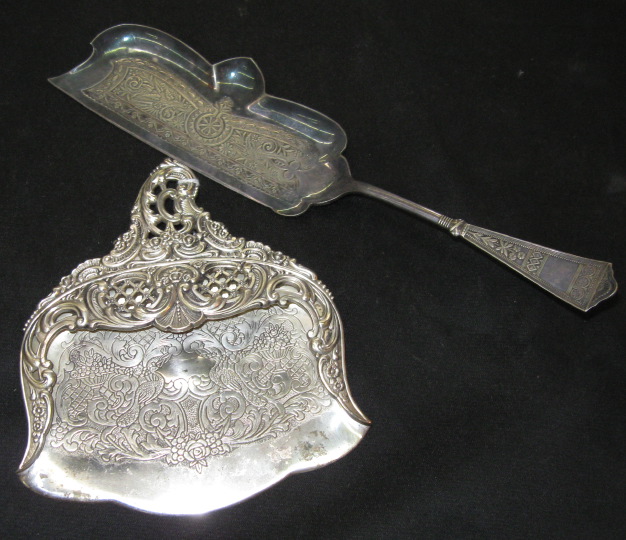 Two Silverplate Crumber Items,  one