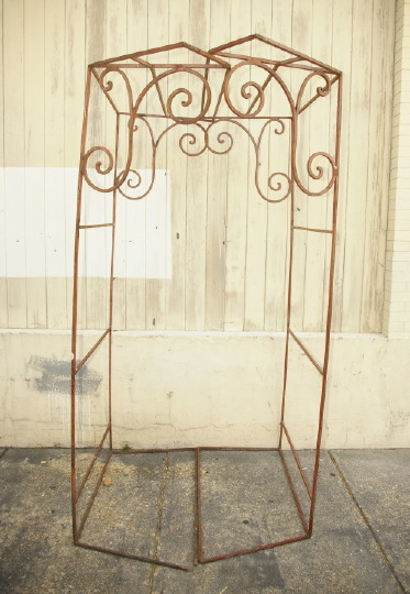 Pair of Wrought-Iron Garden Trellis