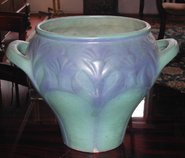 Large Van Briggle Pottery Blue-Green