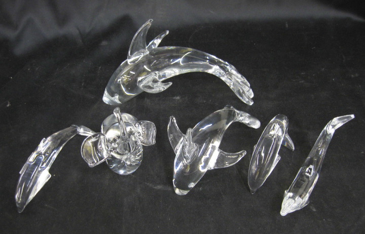 Group of Six Crystal Items third 3a5dc5