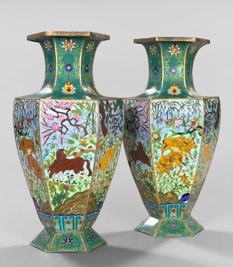 Monumental Pair of Kuang Hsu Cloisonne 3a5de6