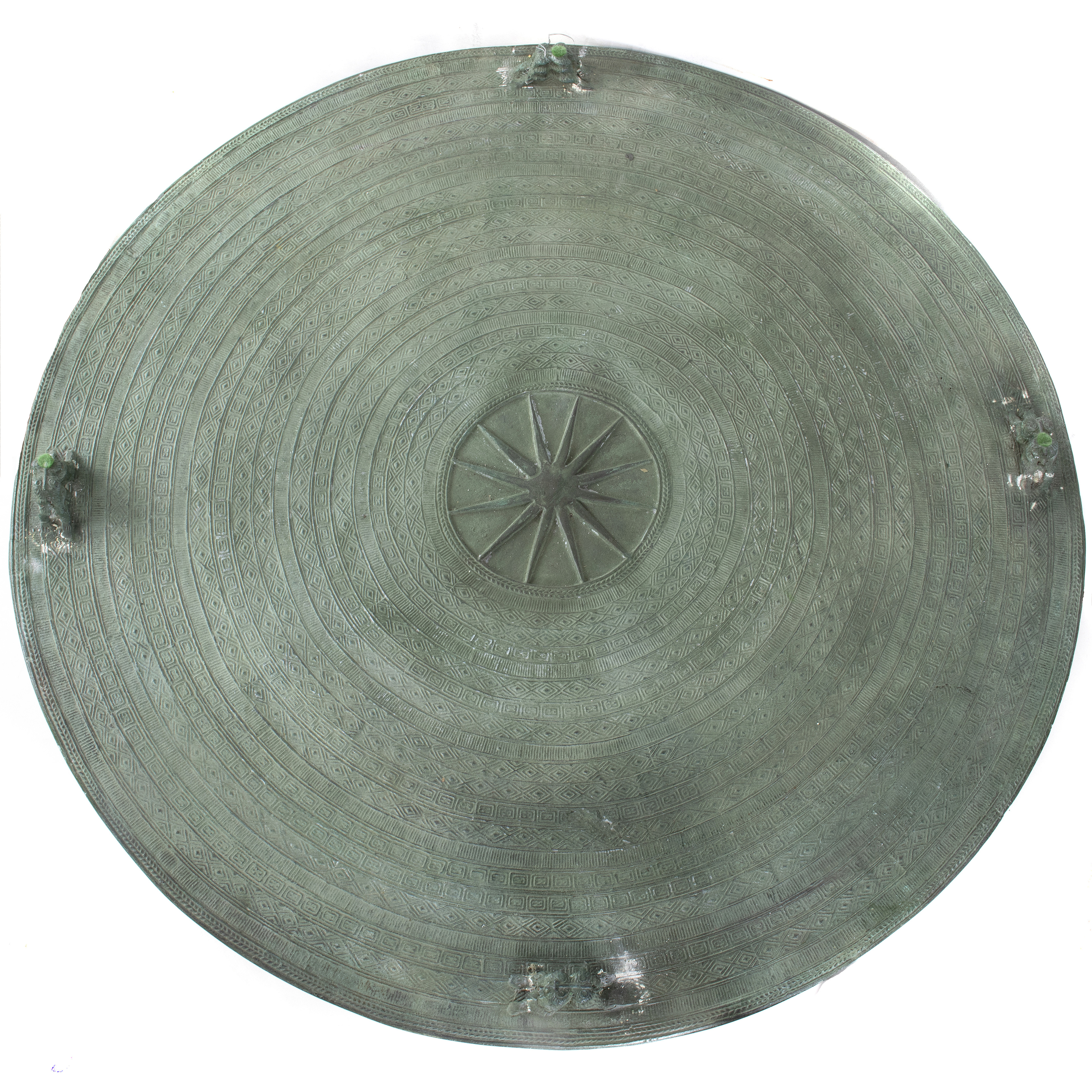 SOUTHEAST ASIAN BRONZE RAIN DRUM 3a5e26