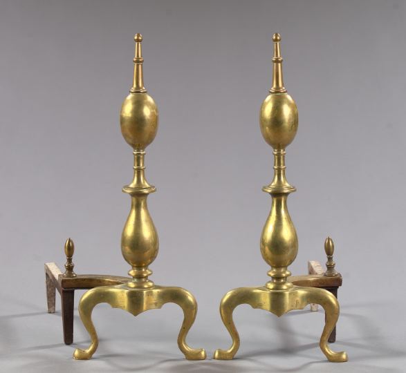 Pair of Anglo-American Gilt-Brass