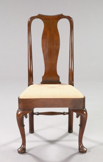 Queen Anne Style Mahogany Sidechair  3a5ec3