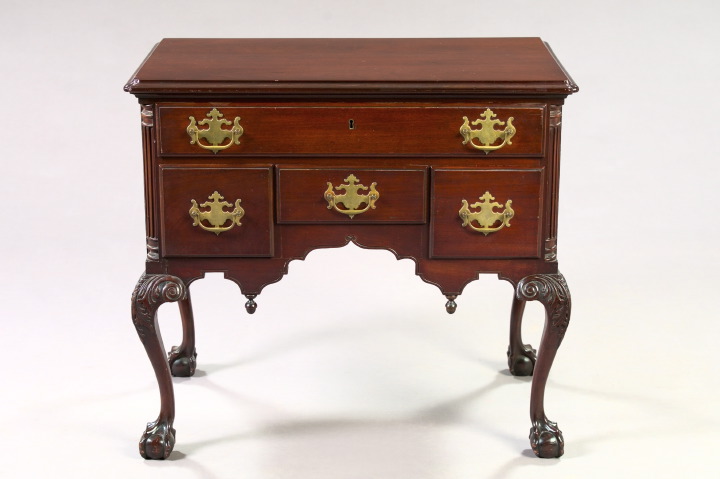 Chippendale Style Mahogany Lowboy  3a5ecb