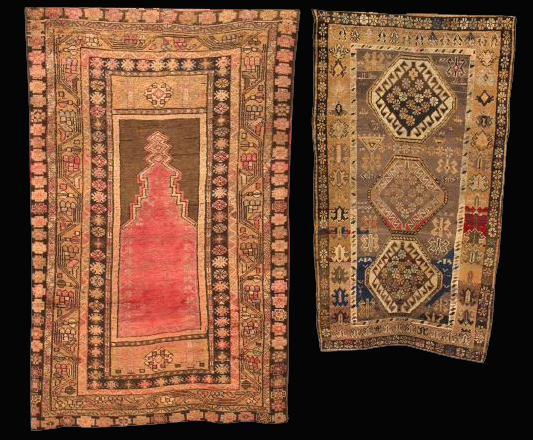 Three Antique Rugs consisting 3a5ed4