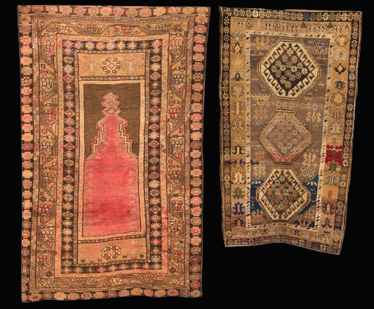 Three Antique Rugs,  consisting