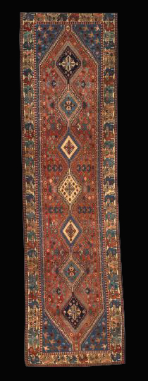 Semi-Antique Persian Qashqai Runner,