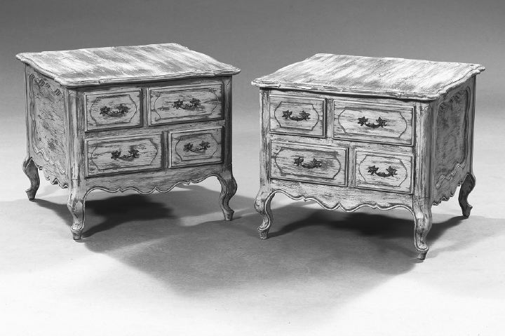 Pair of French Painted and Distressed 3a5f09