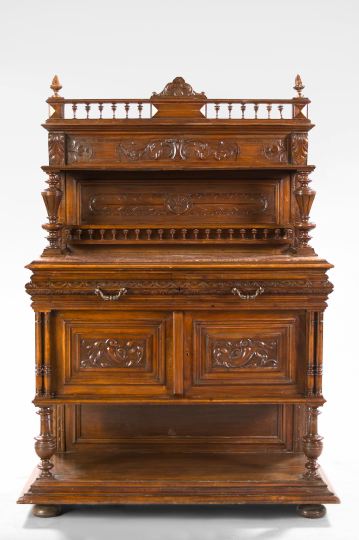 European Renaissance-Style Carved Mahogany