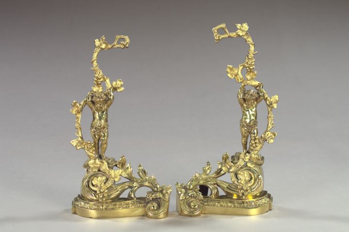 Large Pair of French Polished Brass 3a5f46