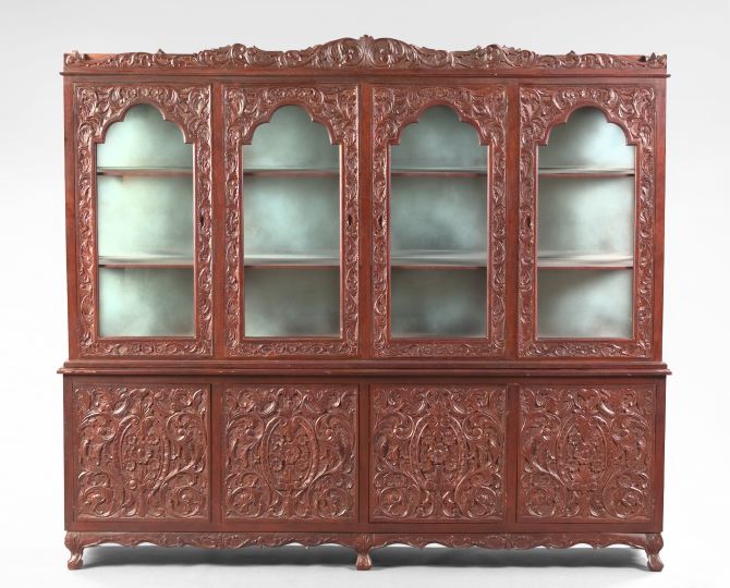 Large and Exuberantly Carved Mahogany 3a5f41