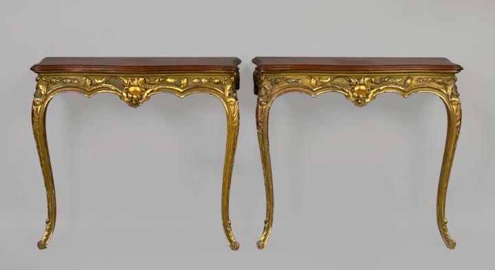Good Pair of Louis XV Style Polychromed 3a5f48