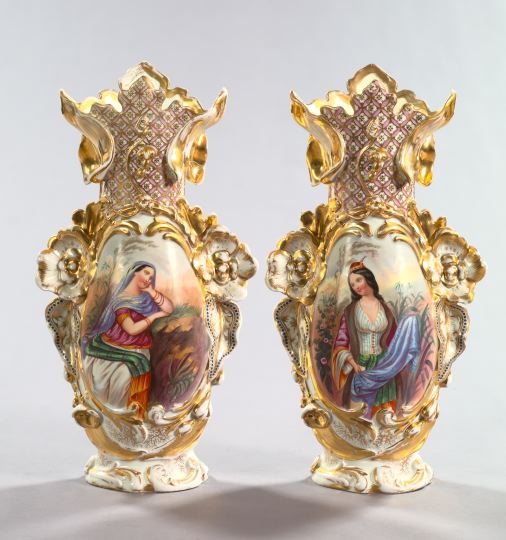 Large Pair of Franco-Bohemian Porcelain