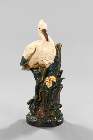 Large English Majolica Figural