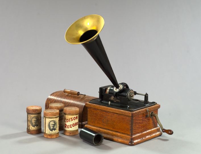 Period Oak-Cased Thomas A. Edison