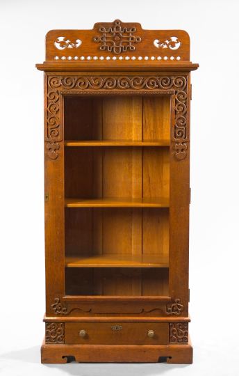 American Late Victorian Oak Bookcase,