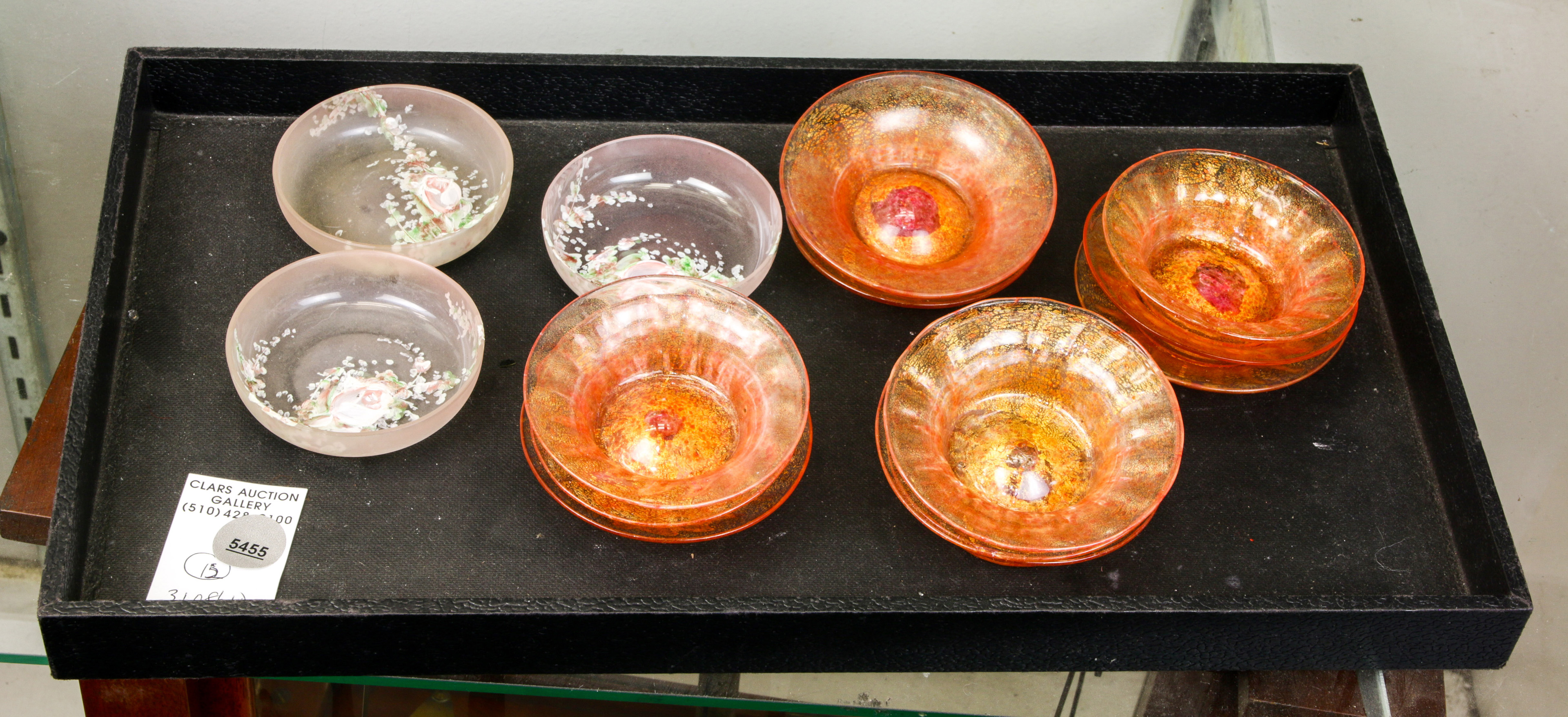  LOT OF 15 TWELVE MURANO GLASS 3a61fb