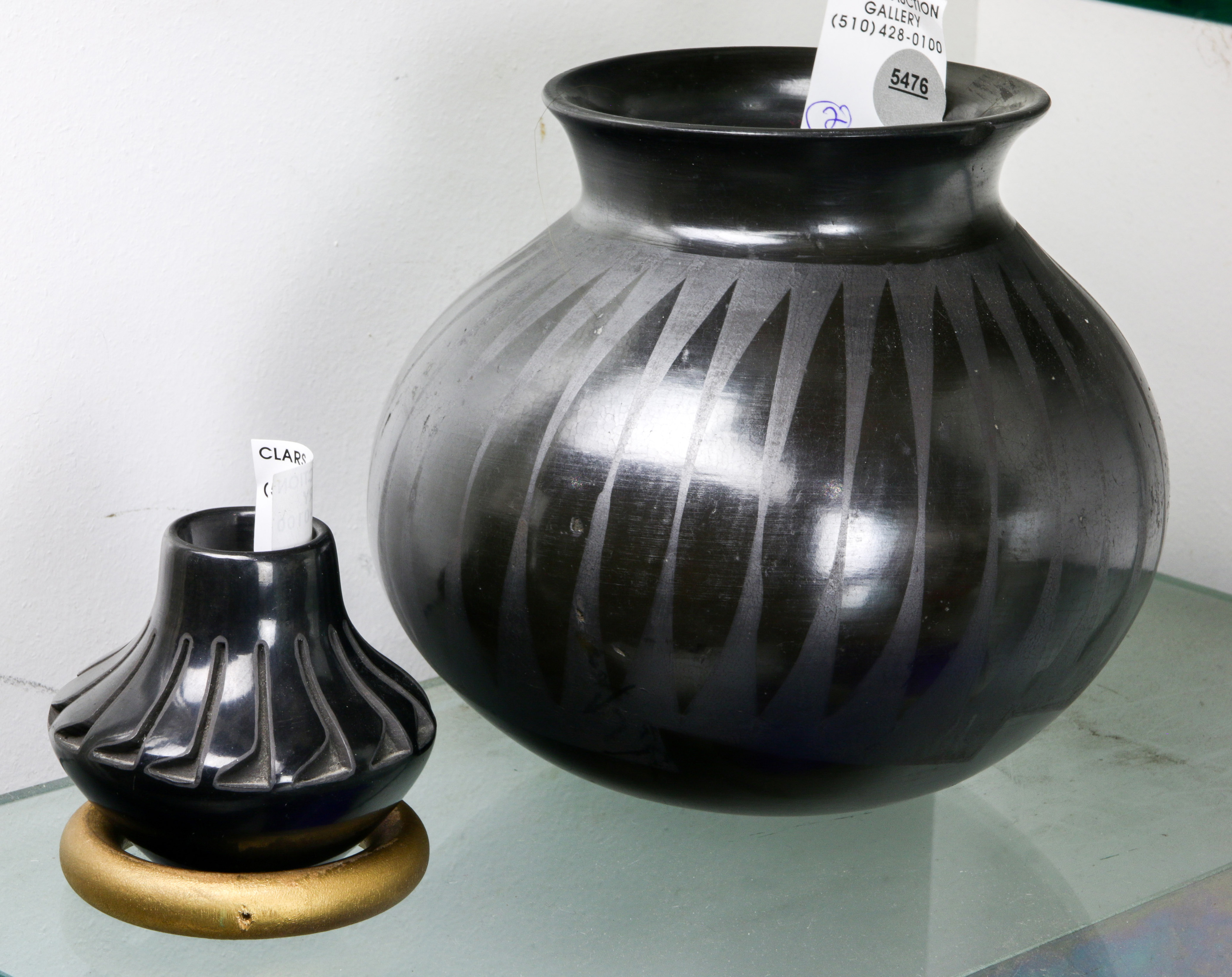  2 BLACKWARE POTS AMANA MORA  3a620f