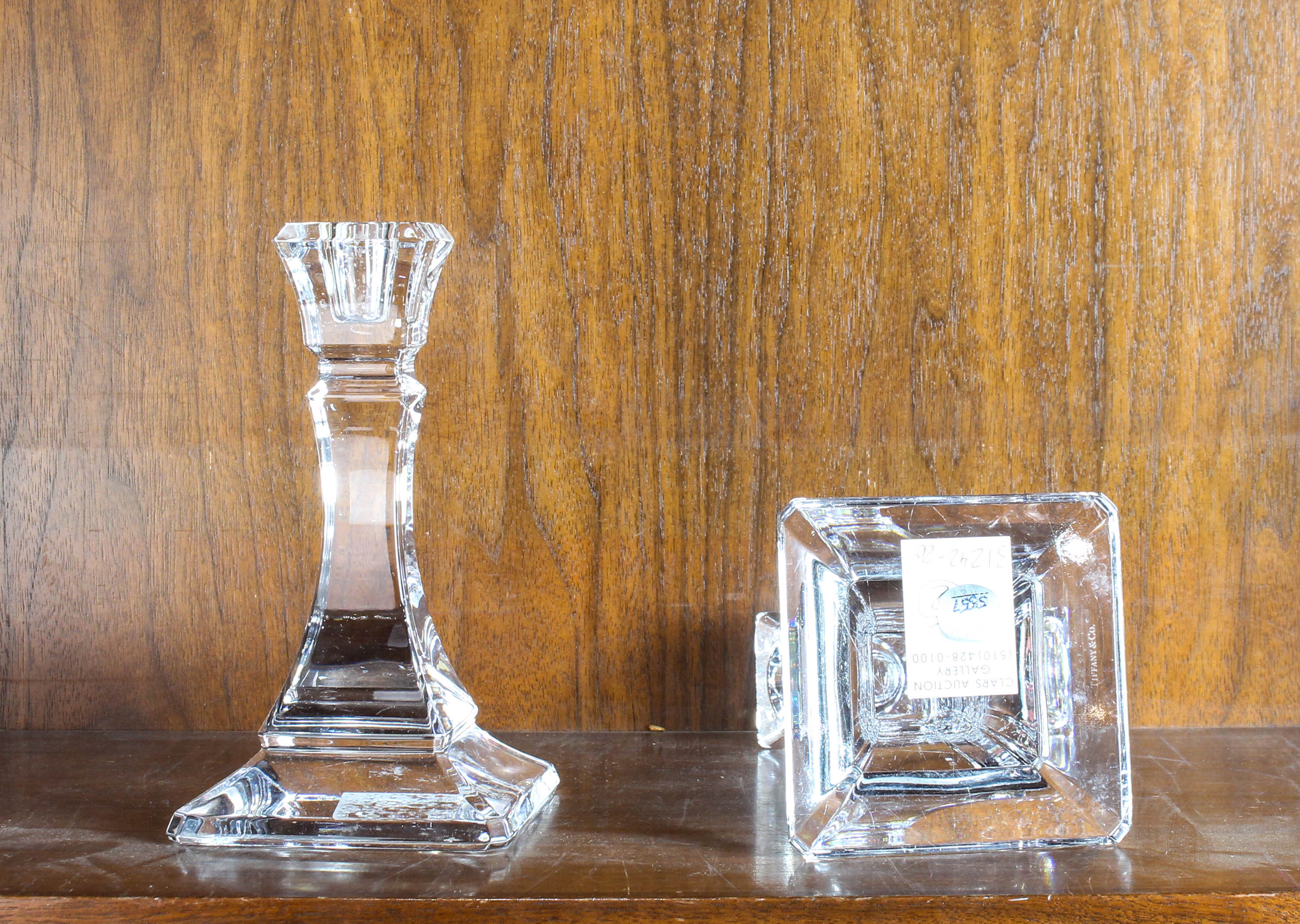 (LOT OF 2) TIFFANY & CO. PAIR CRYSTAL