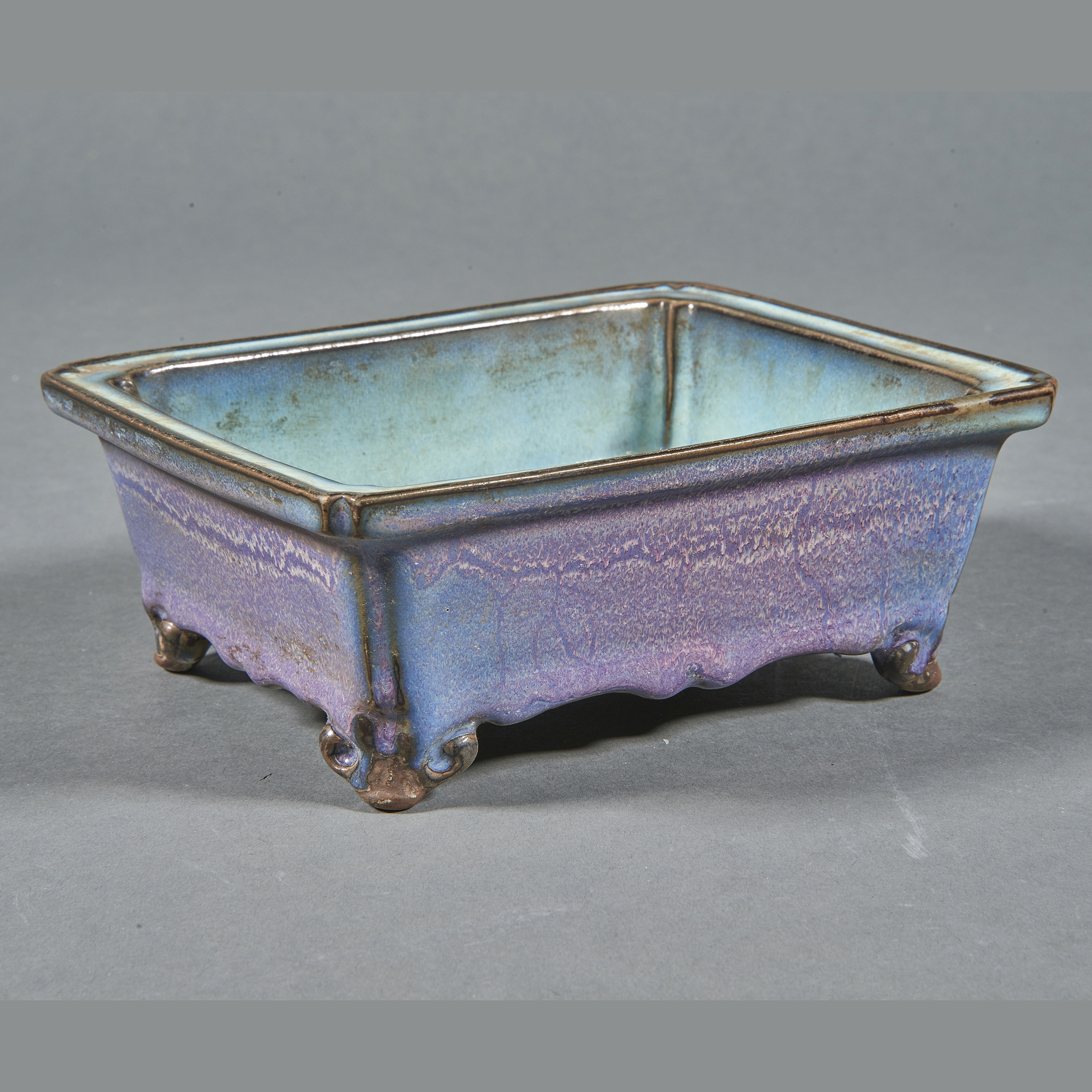 CHINESE JUN TYPE RECTANGULAR JARDINIERE 3a62cc