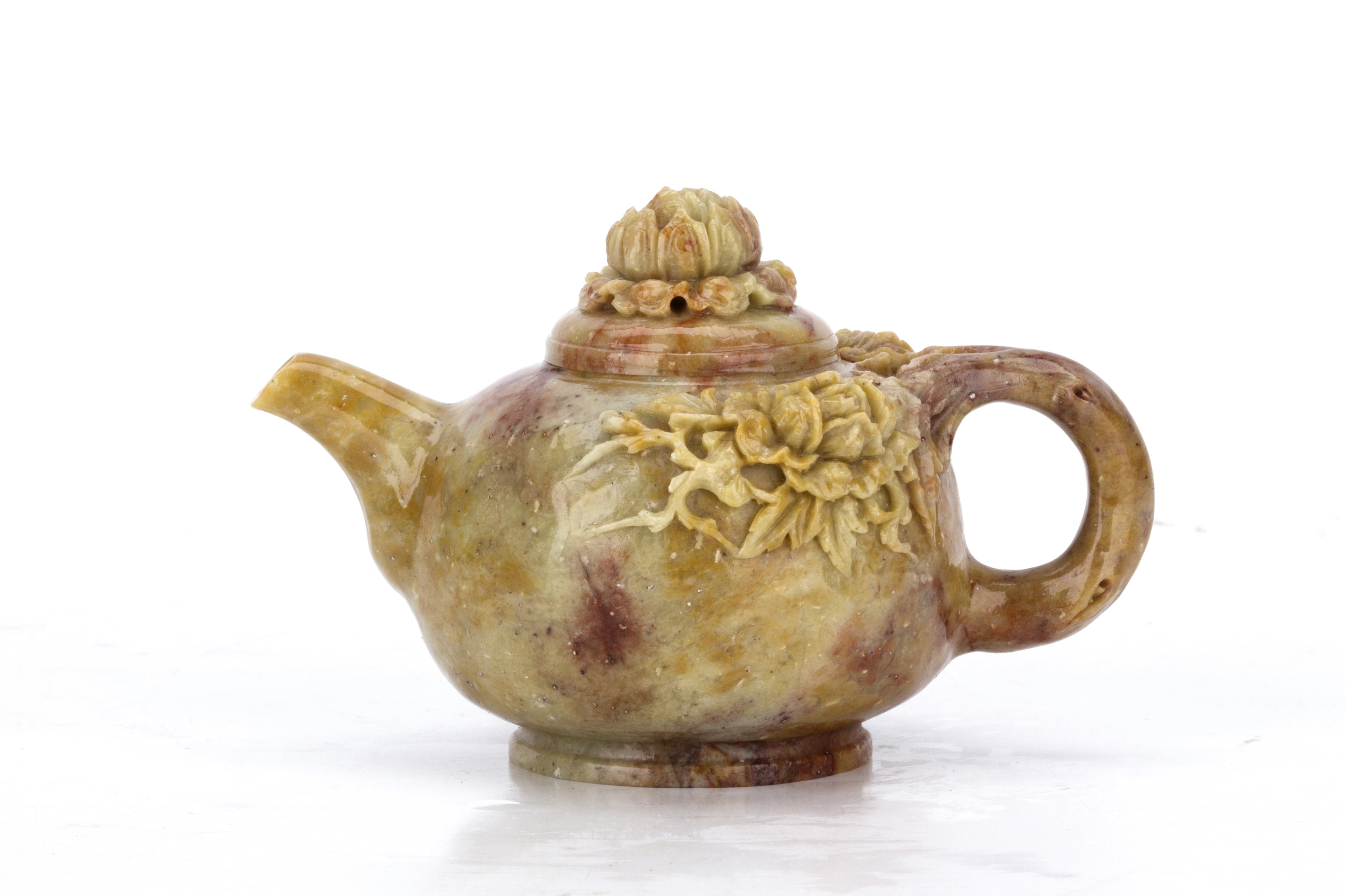 CHINESE SOAPSTONE TEAPOT Chinese soapstone