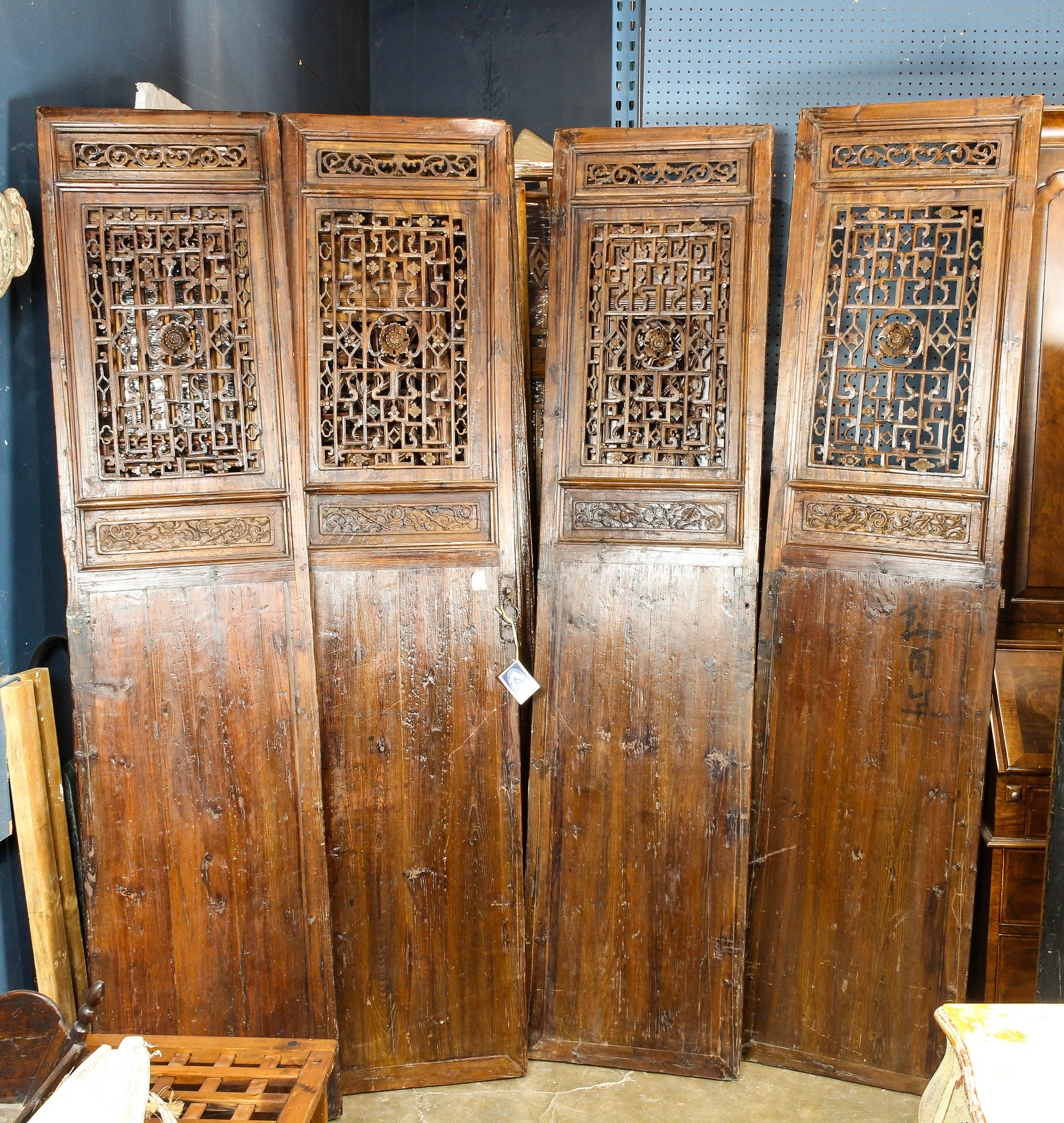 SET OF 4 CHINESE WOOD DOORS Set 3a6352