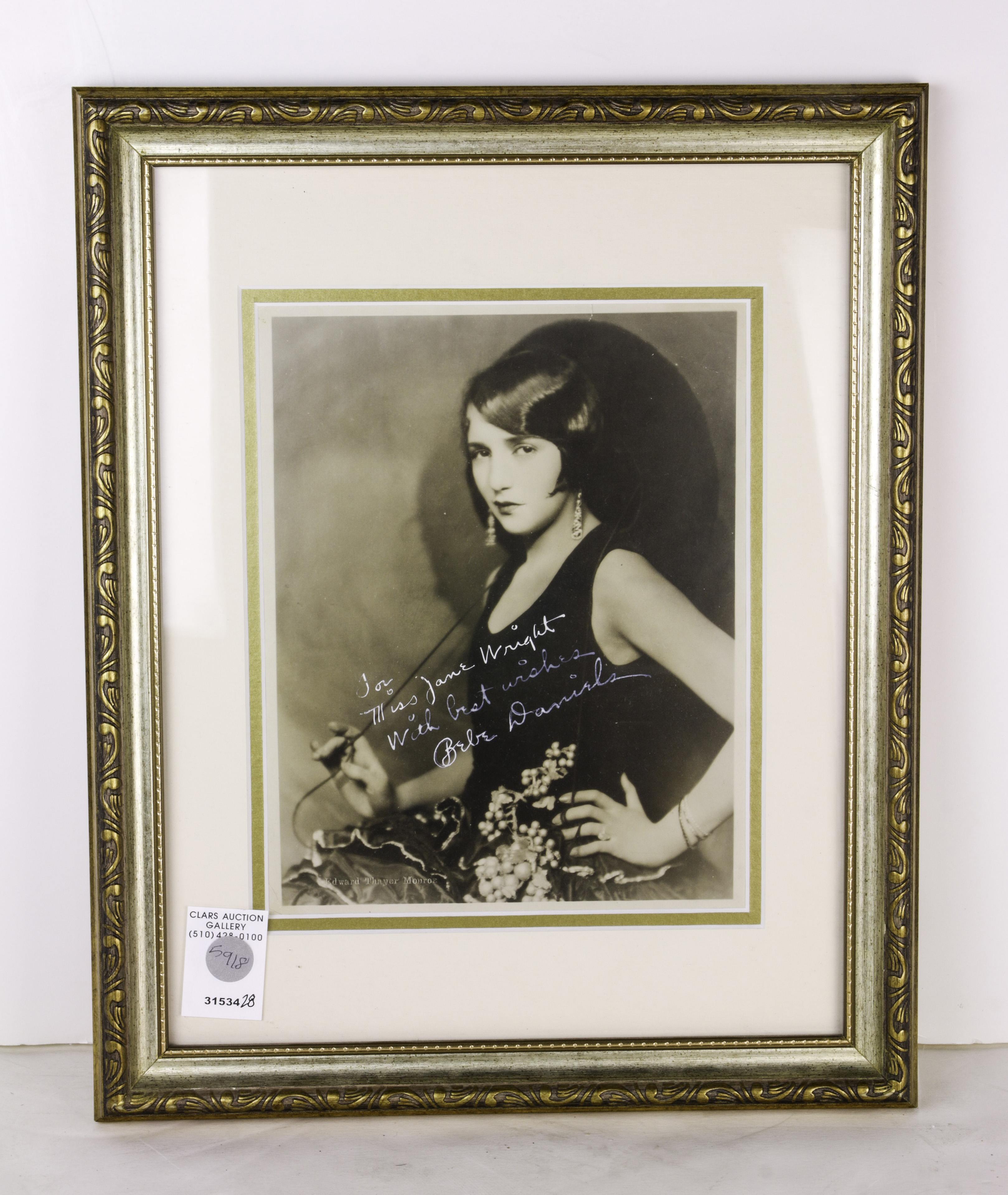 A SIGNED BEBE DANIELS PHOTOGRAPH A signed