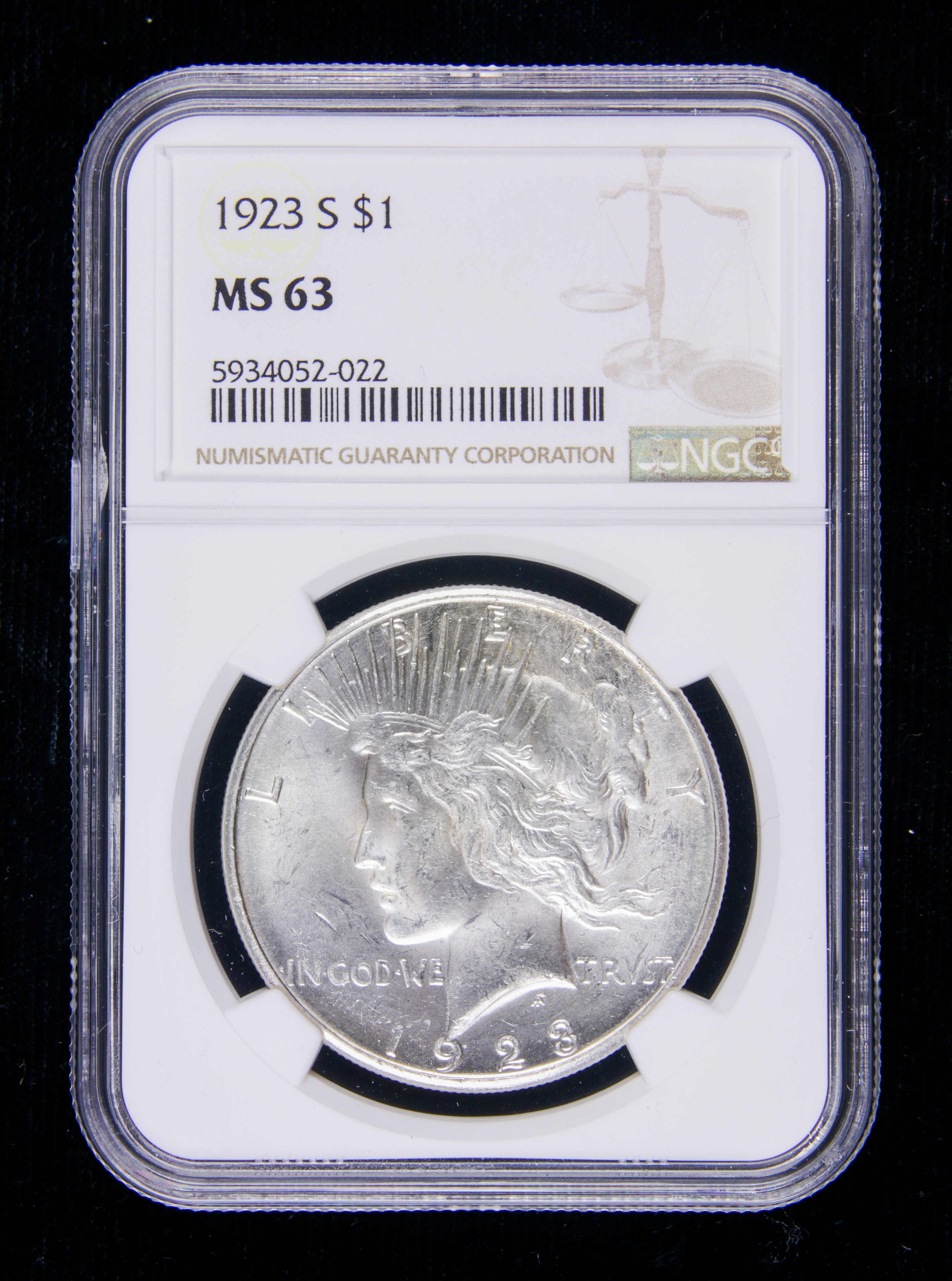 1923S $1 NGC MS63 1923s $1 NGC MS63