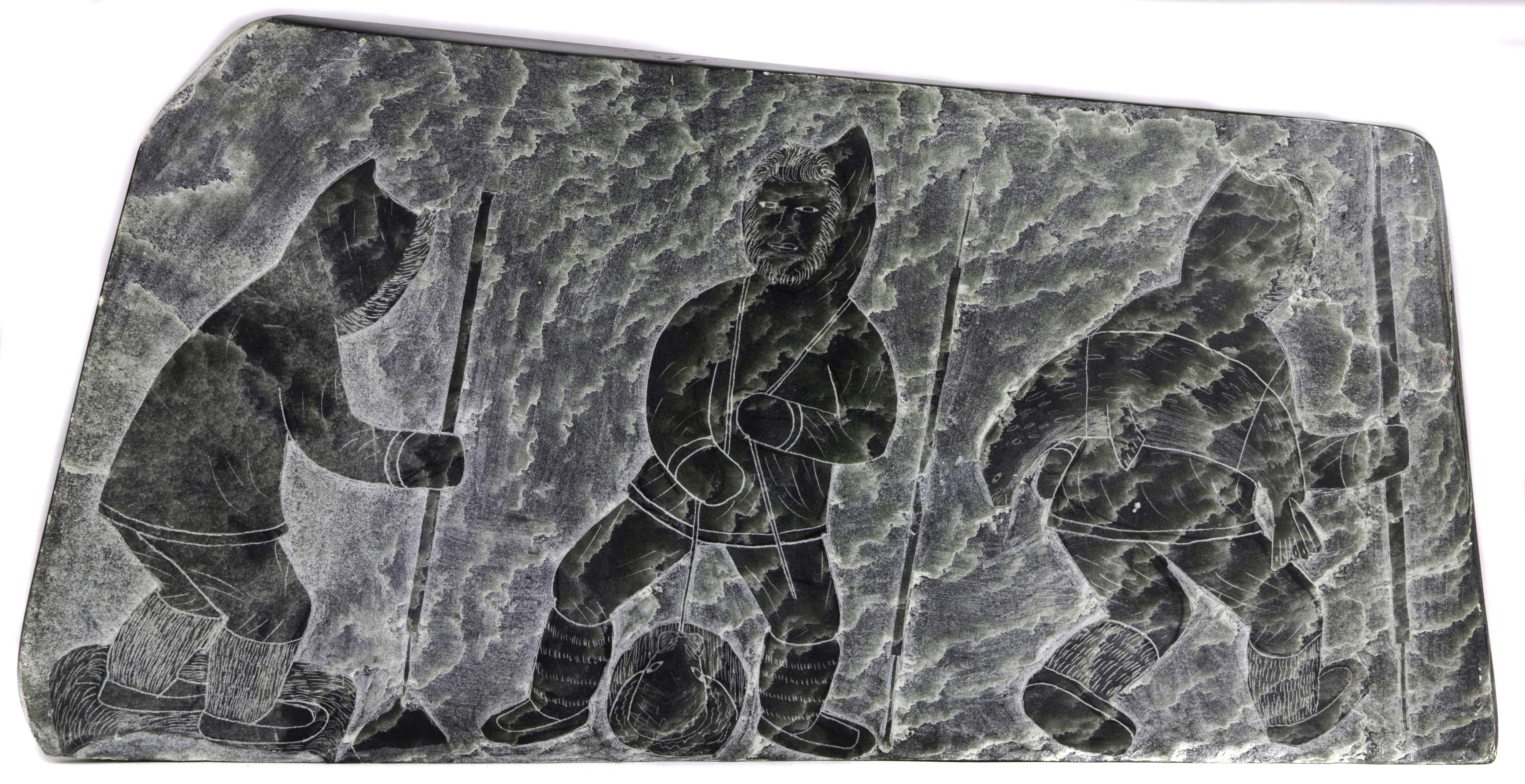 INUIT DOUBLE SIDED RELIEF STONE