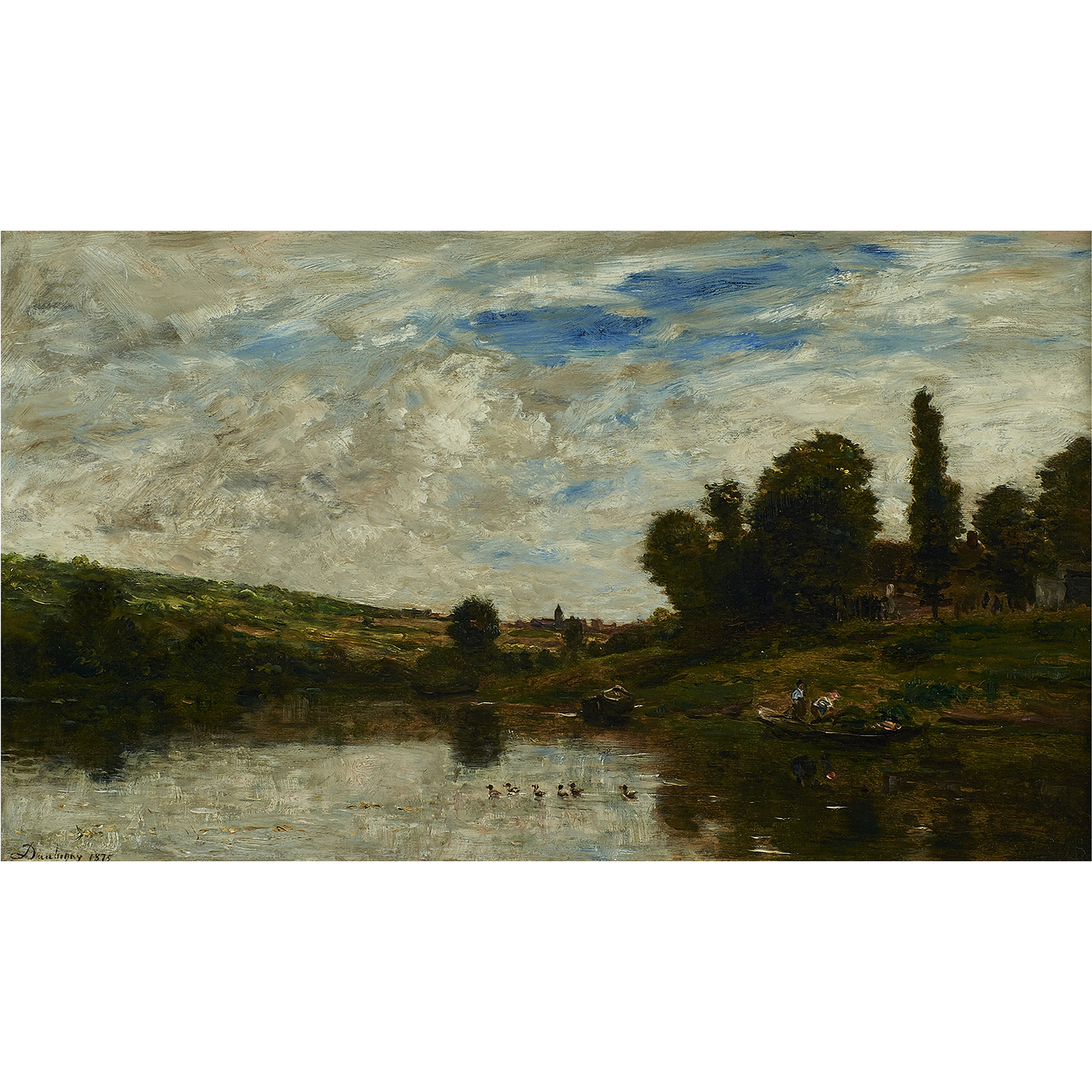 PAINTING, CHARLES FRANCOIS DAUBIGNY