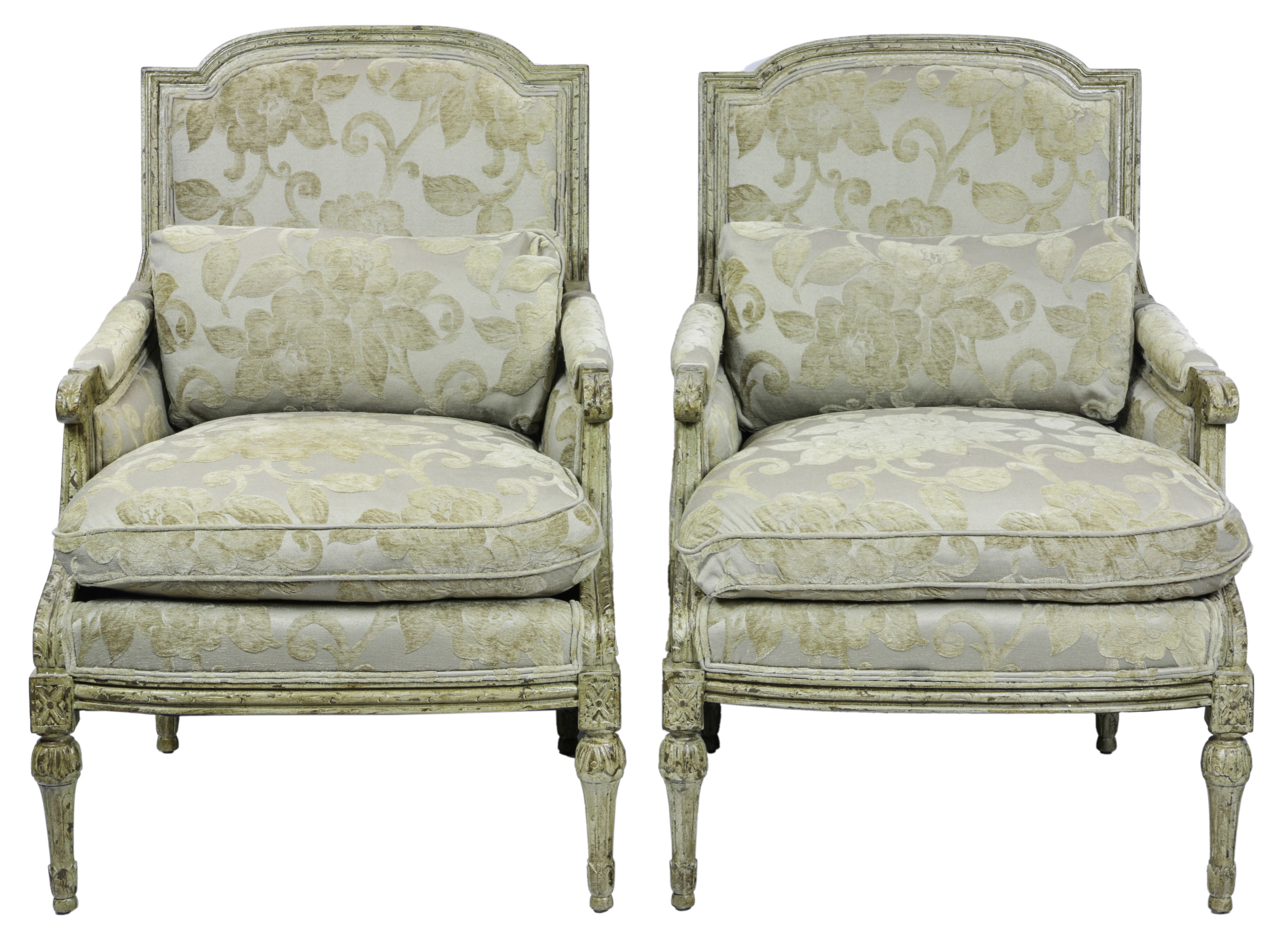 A PAIR OF EJ VICTOR CLUB CHAIRS