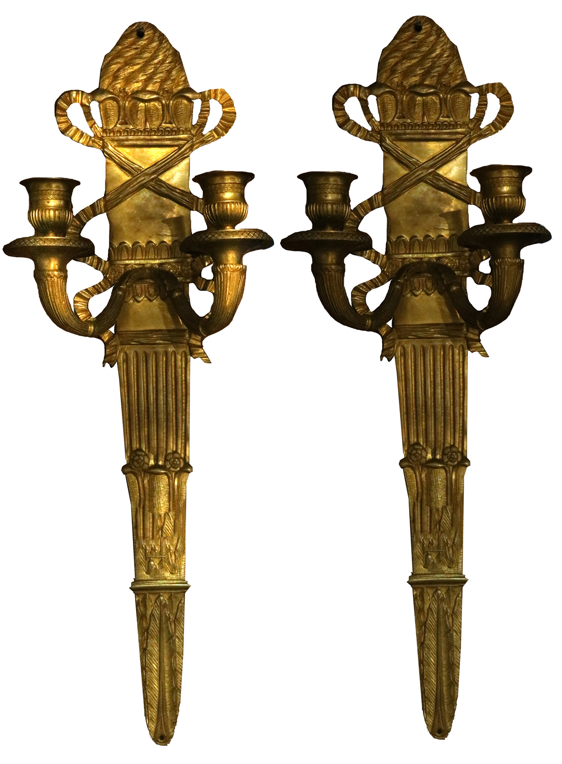 A PAIR OF NEOCLASSICAL STYLE SCONCES