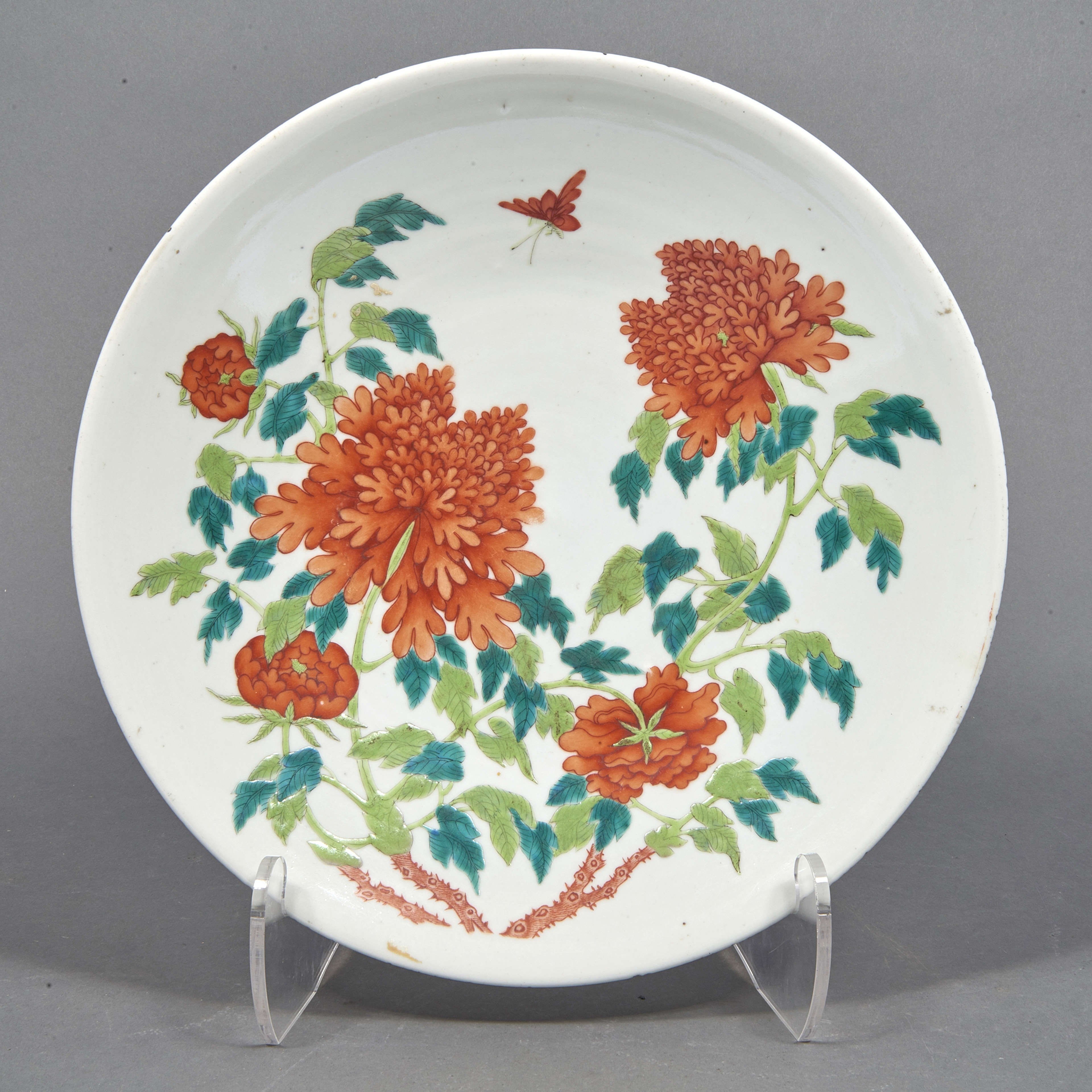 CHINESE POLYCHROME ENAMELED CHARGER 3a656f