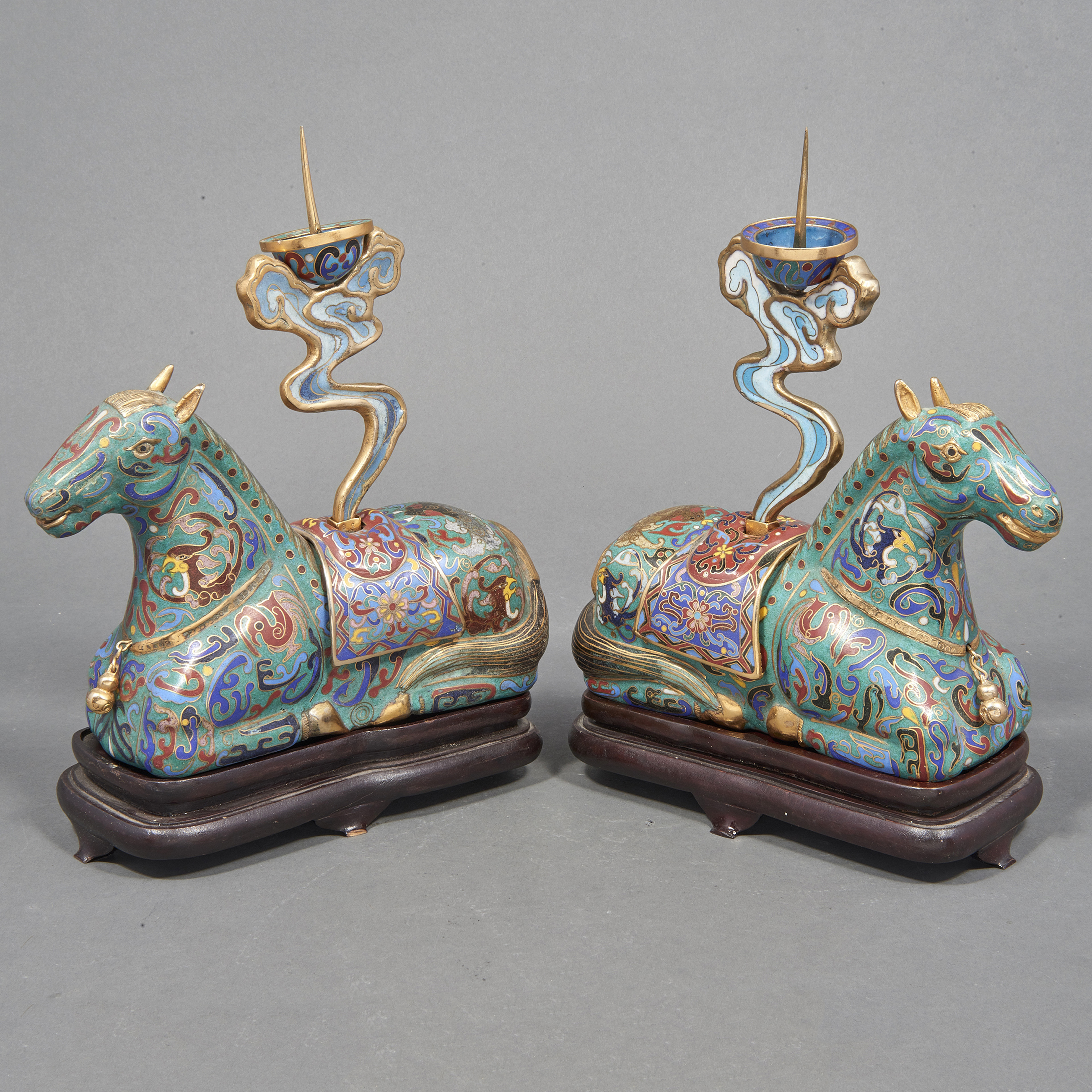  LOT OF 2 PAIR OF CHINESE CLOISONNE 3a6583