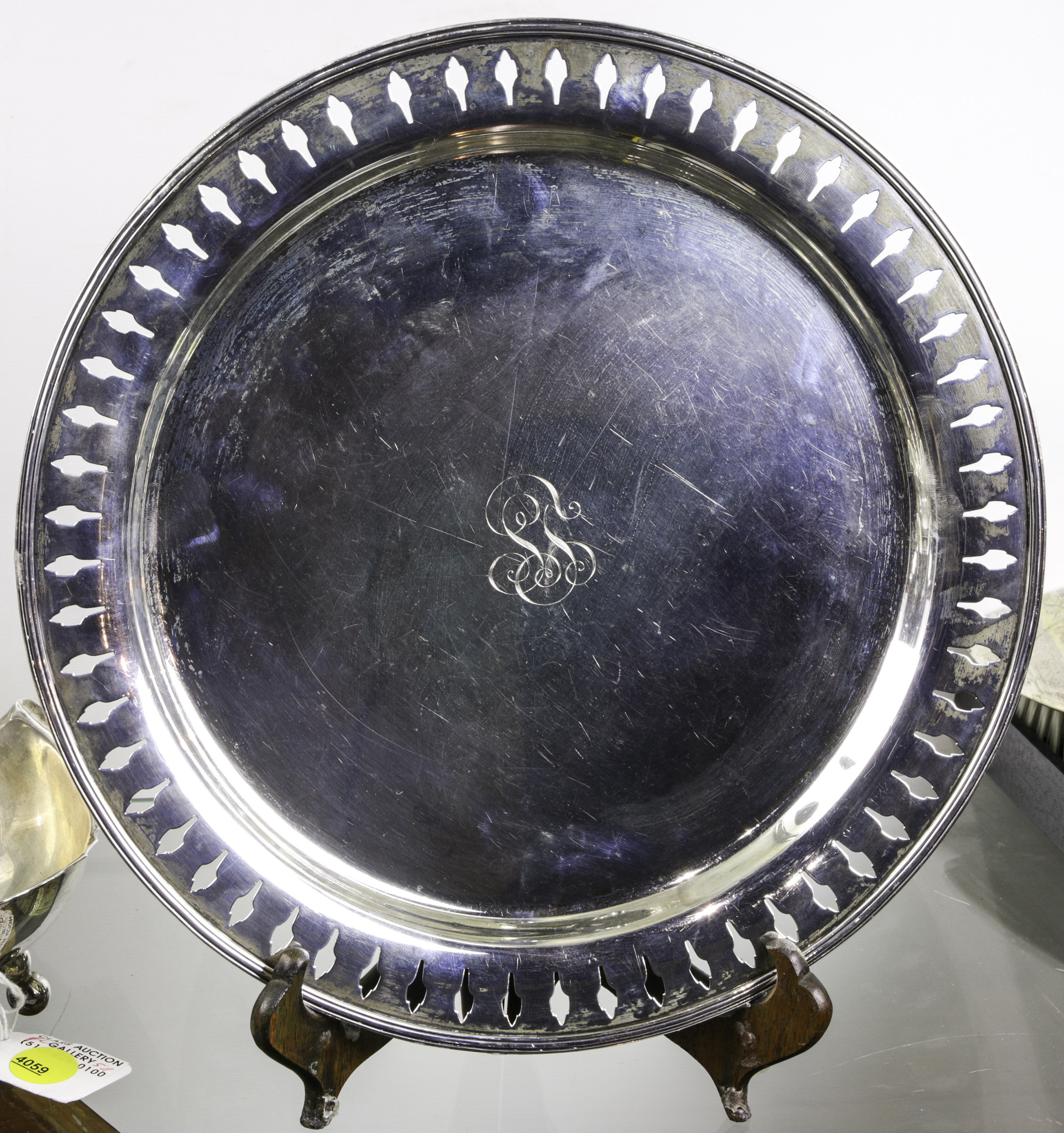 SHREVE & CO STERLING PLATE WITH