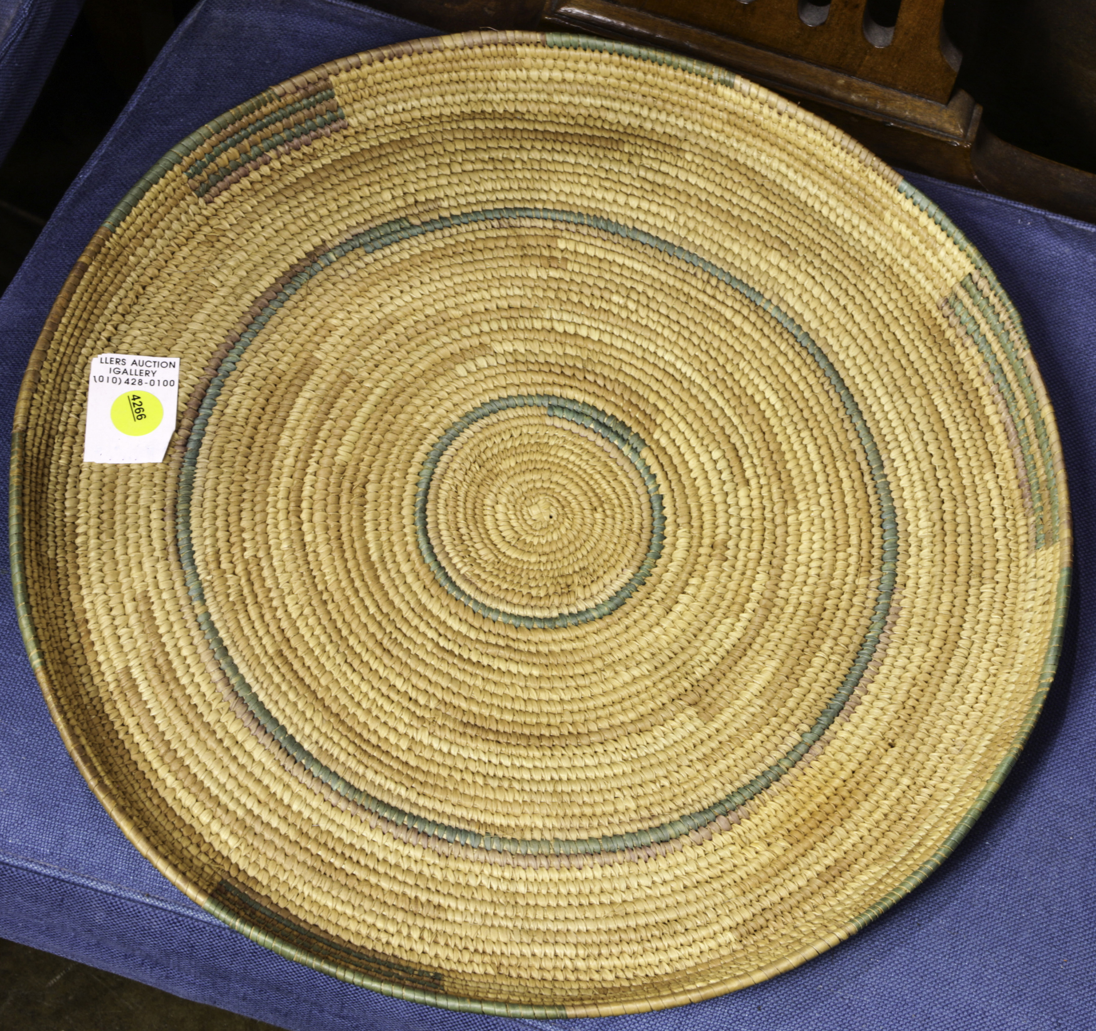 A BASKETRY TRAY A basketry tray,