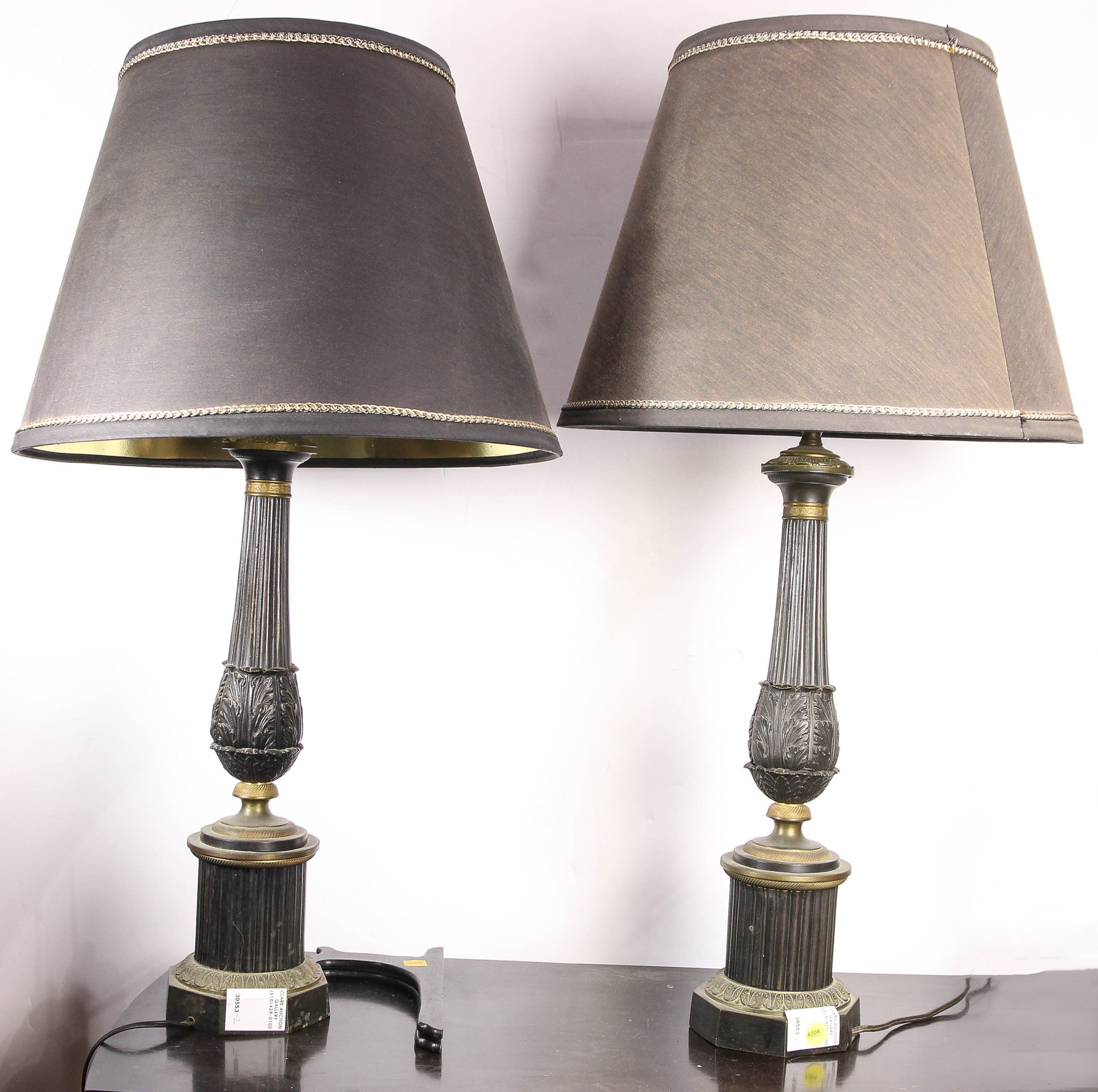 A PAIR OF NEOCLASSICAL STYLE TABLE LAMPS